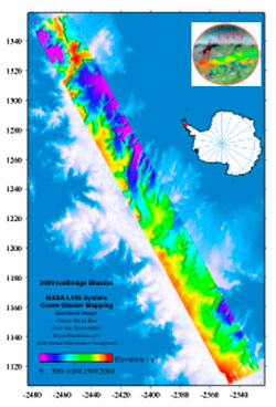 LVIS maps an entire glacial region along the Antarctic Peninsula