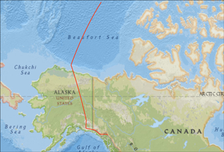 Map of Alaska Showing LVIS Coverage