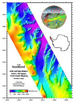 LVIS maps an entire glacial region along the Antarctic Peninsula